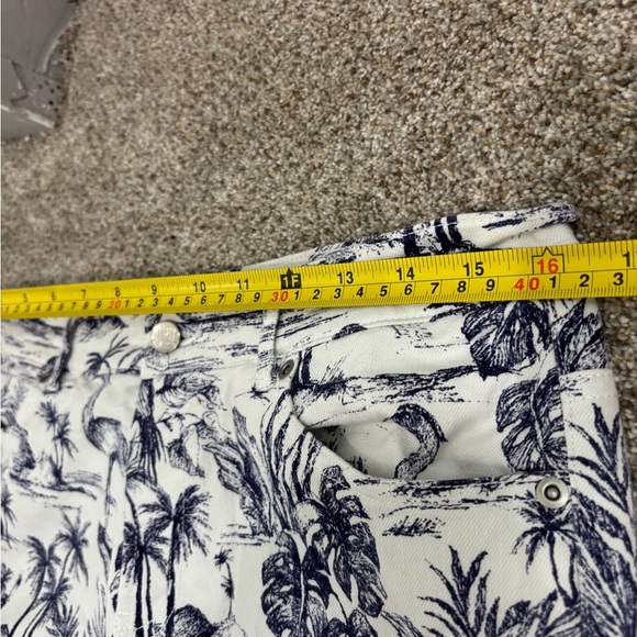J. McLaughlin Alma Pant in Heron Tolie, Size 10 Summer Resort Vacation Preppy - Picture 6 of 11